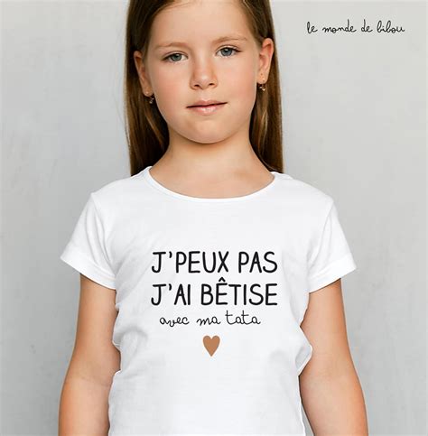 T Shirt Enfant B Tise Avec Le Monde De Bibou