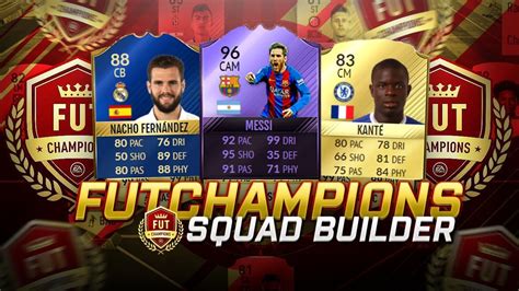 THE CLUB SQUAD BUILDER FIFA 17 TEAM OF THE SEASON FUT CHAMPIONS