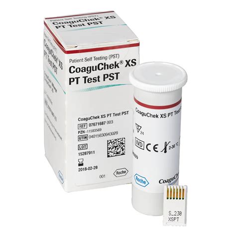 Roche CoaguChek XS PT Test PST DocCheck Shop