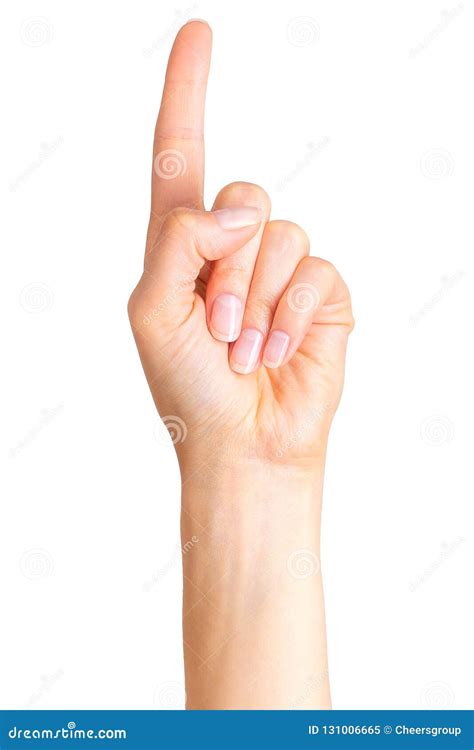Two Hand Pointing Touching Or Pressing Royalty Free Stock Photo