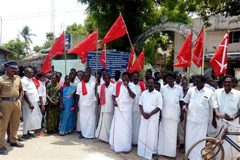 Despite Ban Farmers Stage Hydrocarbon Protests In Tiruvarur