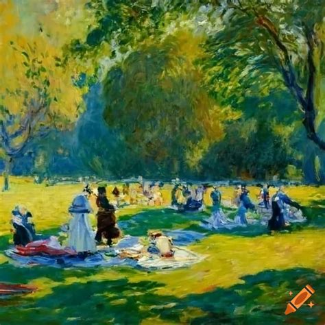 People In The Park Painting Cheap Sale Centralcountiesservices Org