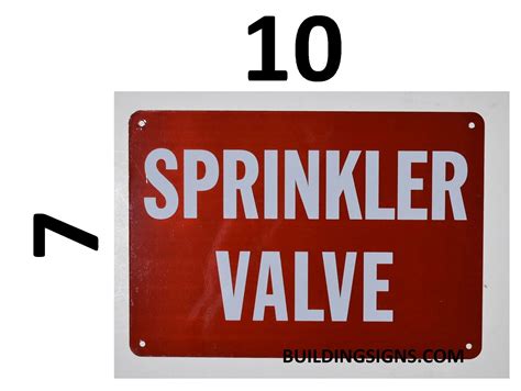 HPD SIGNS SPRINKLER VALVE SIGN ALUMINUM HPD SIGN FOR USE IN NYC HPD