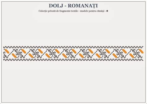 Semne Cusute Romanian Traditional Motifs Oltenia Dolj Romanati