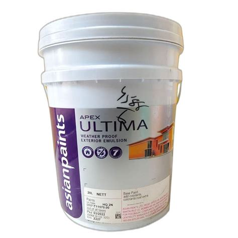 Apex Ultima Emulsion Paints Ltr Latest Price Dealers Retailers