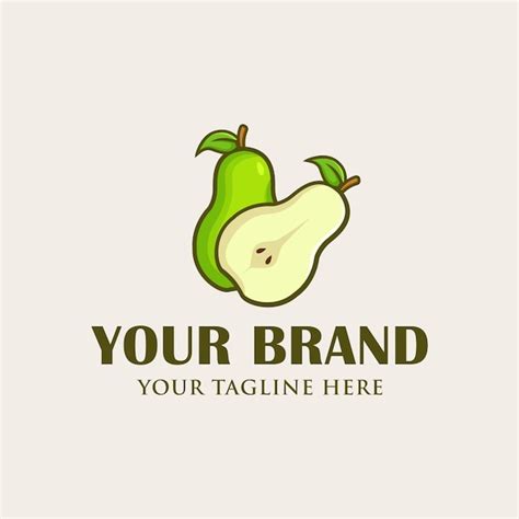 Premium Vector Pear Logo Vector Illustration Design