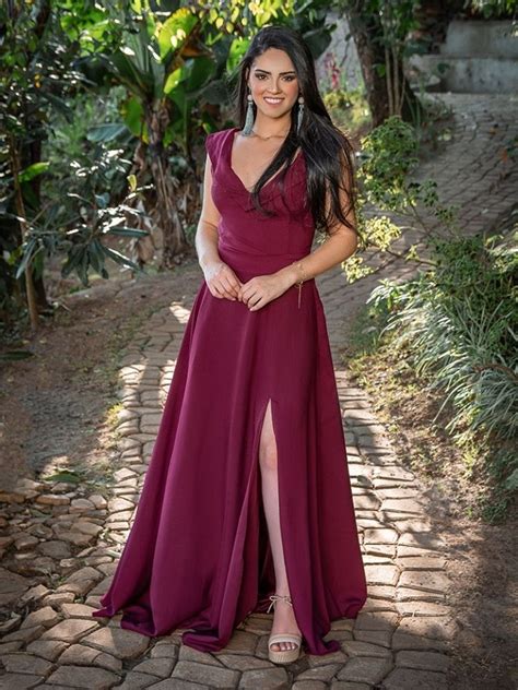 Vestido Marsala Vestidos E Dicas De Como Combinar Off