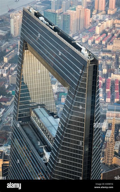 Shanghai World Financial Tower Hdr Panorama Stock Photo Alamy