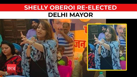 Shelly Oberoi Re Elected Delhi Mayor After BJP Candidate Withdraws