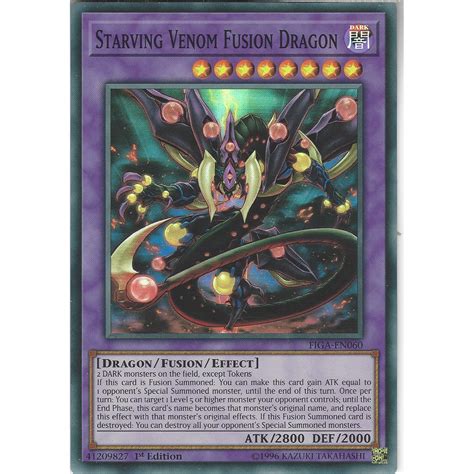 Yu Gi Oh Trading Card Game Figa En Starving Venom Fusion Dragon