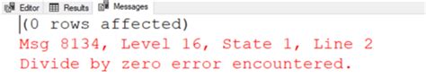 Sql Server Throw For Error Handling