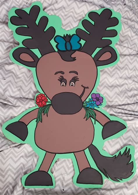 Tangled Reindeer Door Hanger Southern Adoornments Decor