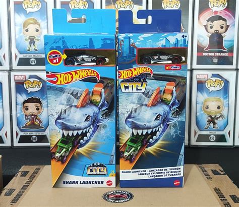 Hot Wheels Shark Launcher Playset Hobbies Toys Toys Games On