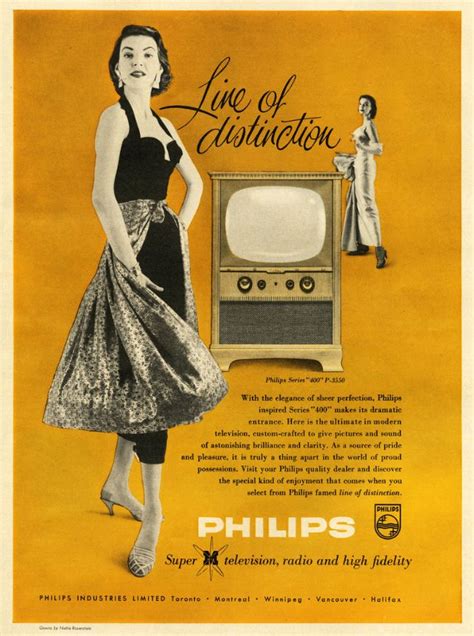 Fascinating Vintage TV Set Ads From The 1950s Rare Historical Photos