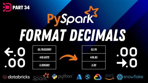 35 Formatting Decimals With PySpark Format Number Function YouTube