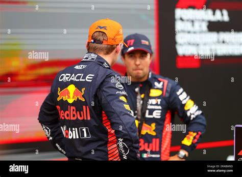 Max Verstappen Ned Redbull Racing Rb And Sergio Perez Mex Redbull