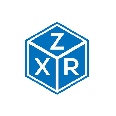 ZXR letter logo design on white background. ZXR creative initials ...