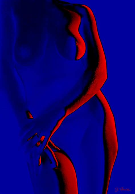 Red And Blue Nude Photograph By Joe Bonita Fine Art America