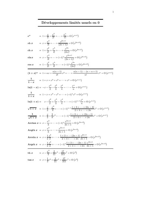 Pdf Télécharger Les Limites Usuelles De Ln Et Exp Pdf Gratuit Pdf