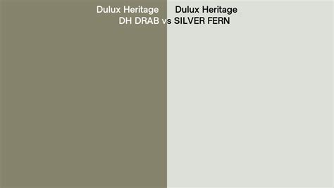 Dulux Heritage Dh Drab Vs Silver Fern Side By Side Comparison