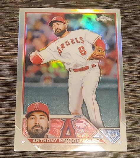 2023 Topps Chrome Anthony Rendon 123 Refractor Angels EBay