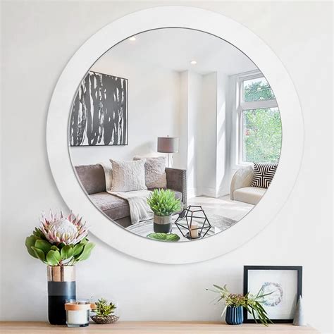 Amazon Jjuuyou Black Round Wall Mirror Circle Mirror For