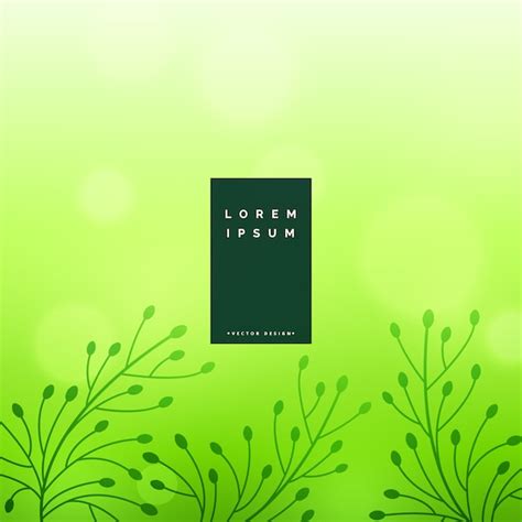 Free Vector | Subtle green floral leaves background