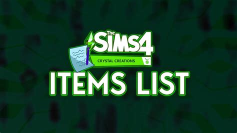 The Sims 4 Crystal Creations Items: Build and CAS Preview