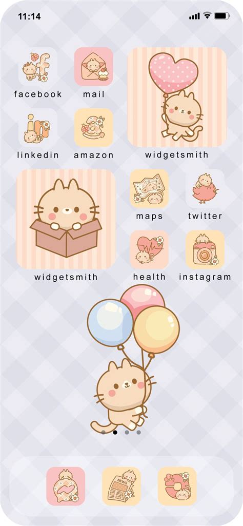 Kawaii Aesthetic App Icons Ios Icons Cute Kawaii Icons Etsy App