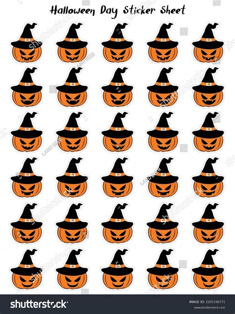 Set Halloween Pumpkins Funny Faces Happy Stock Vector (Royalty Free ...