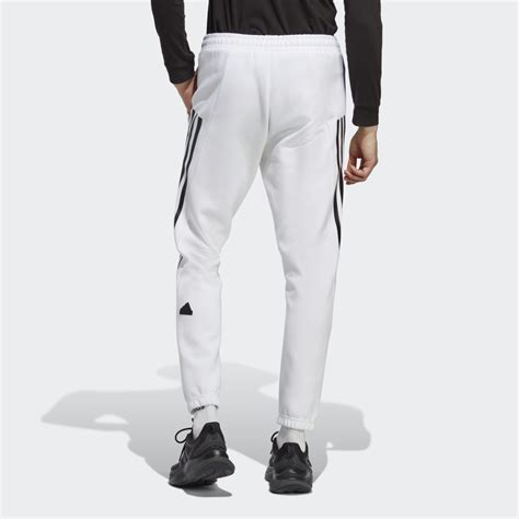 Mens Clothing Future Icons 3 Stripes Pants White Adidas Kuwait