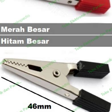 Jual Capit Buaya Aligator Clip Klip Aki Jepit Clamp Klem Jumper Batere