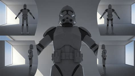 Clone Trooper D Model Free