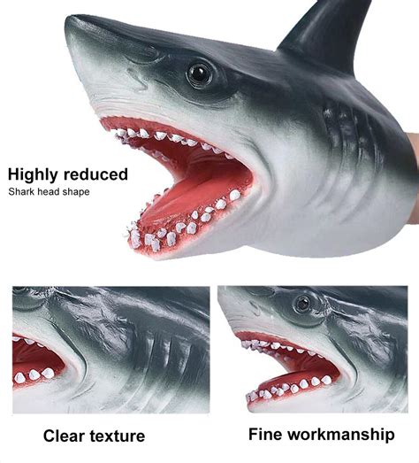 Puppet Shark Gloves TPR/Soft silicone Animal Head – Vicedeal