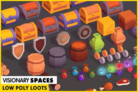 Low Poly Loot Pack 3d 道具 Unity Asset Store