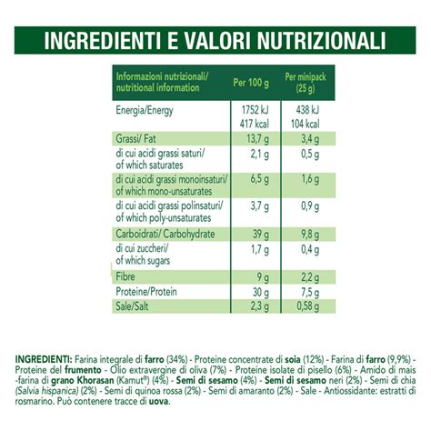 Confezioni Da Minipack Cracker Sesamo E Chia Enervit