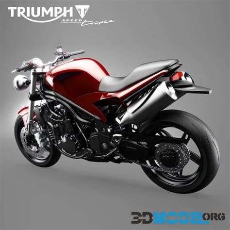 D Model Triumph Speed Triple Motorcycle