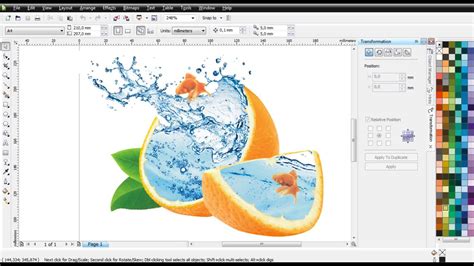 Manipulasi Beberapa Foto Di Coreldraw Belajar Coreldraw Youtube