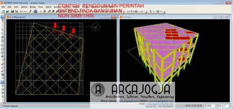 Argajogja S Blog Cara Meneruskan Extend Batang Pada SAP2000