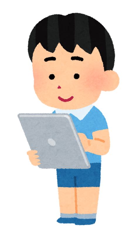 いろいろなタブレットを使う人のイラスト かわいいフリー素材集 いらすとや