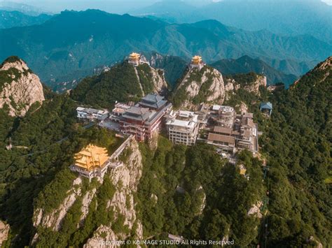 航拍太上老君隐居修炼之地，洛阳老君山