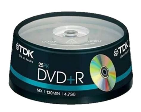 Tdk Dvd R Gb X Cakebox Pk T Dvd R Spindle For Sale Online