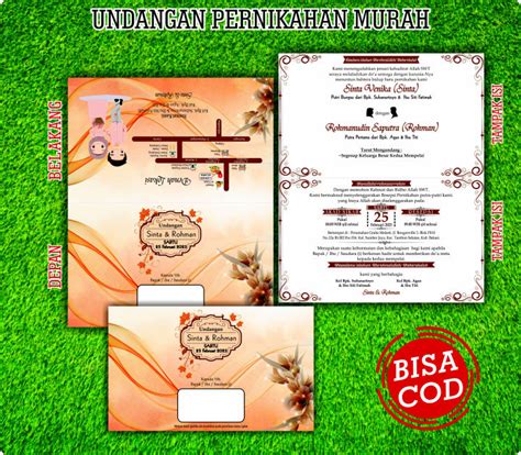 100 Undangan Undangan Pernikahan Murah Untuk Pernikahan Khitanan