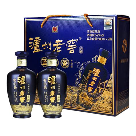 泸州老窖蓝花瓷 头曲 礼盒 浓香型白酒 52度升级版 500ml2 商品详情 菜管家