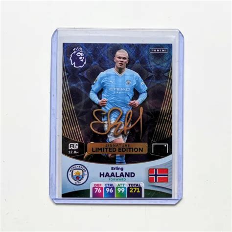 Erling Haaland Signature Panini Adrenalyn Dition Limit E Auto