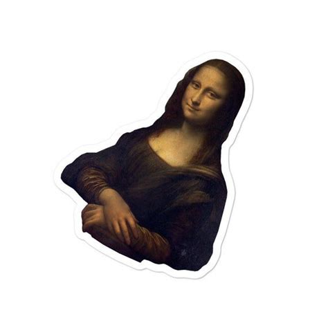 Mona Lisa Sticker Renaissance Vinyl Decal Da Vinci Sticker Famous