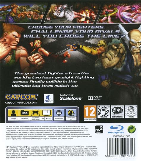 Street Fighter X Tekken 2012 PlayStation 3 Box Cover Art MobyGames