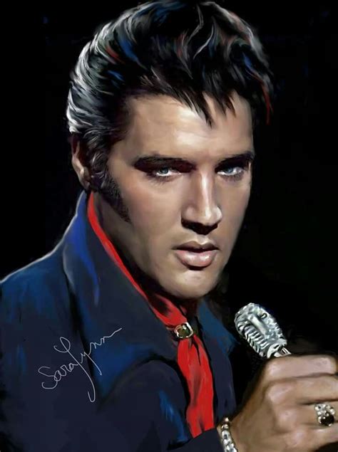 De 986 Bästa Elvis Art By Sara Lynn Sanders Bilderna På Pinterest