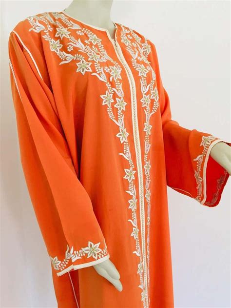 Moroccan Orange Kaftan Maxi Dress Caftan Kaftan Maxi Dress Caftan Maxi Dress