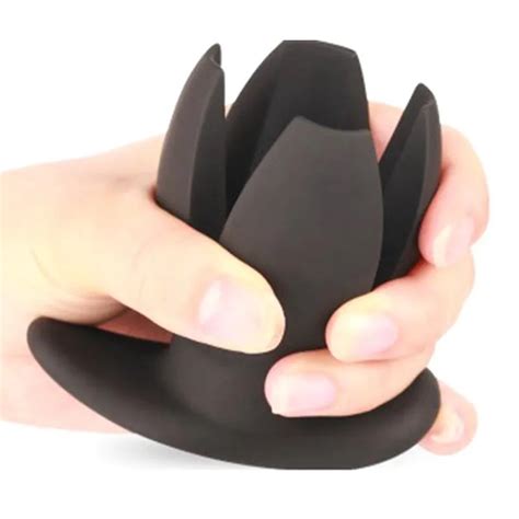 Unisex Flor Apertura Hueco Anal Espéculo Butt Plug Auns Dilatador Vaginal Masaje De Próstata